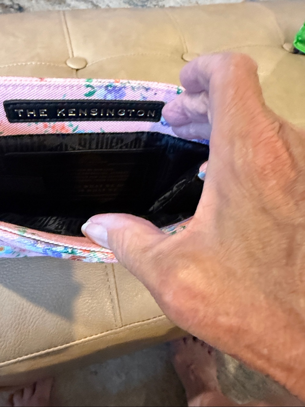 Kurt Geiger London The Kensington fabric and sequin Crossbody bag - Picture 8 of 11